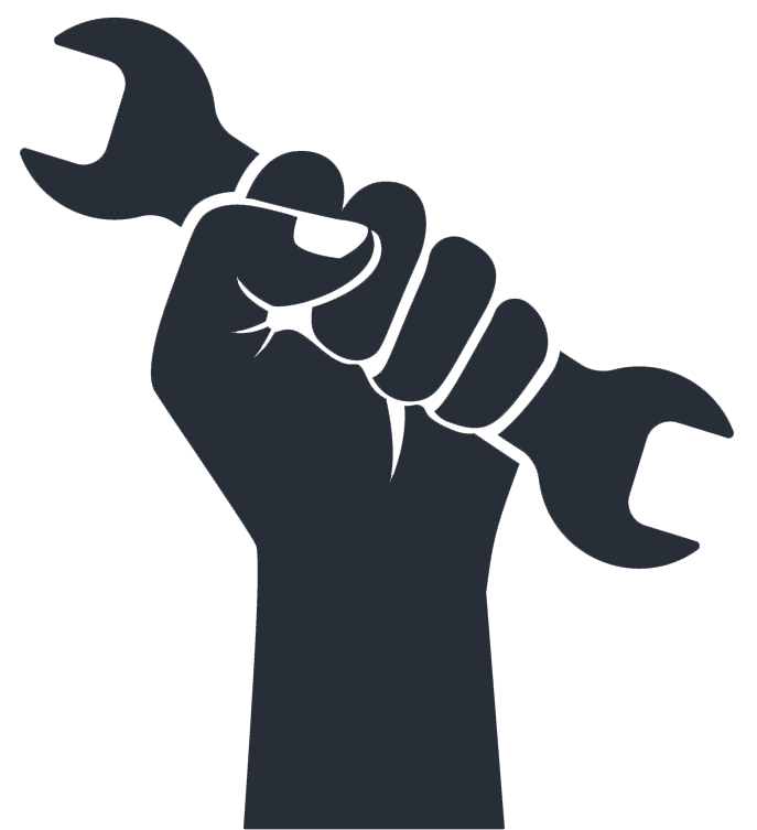 wrench in hand icon